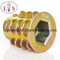 Zinc Alloy Nut Furniture Nut Hexagonal Insert Nut